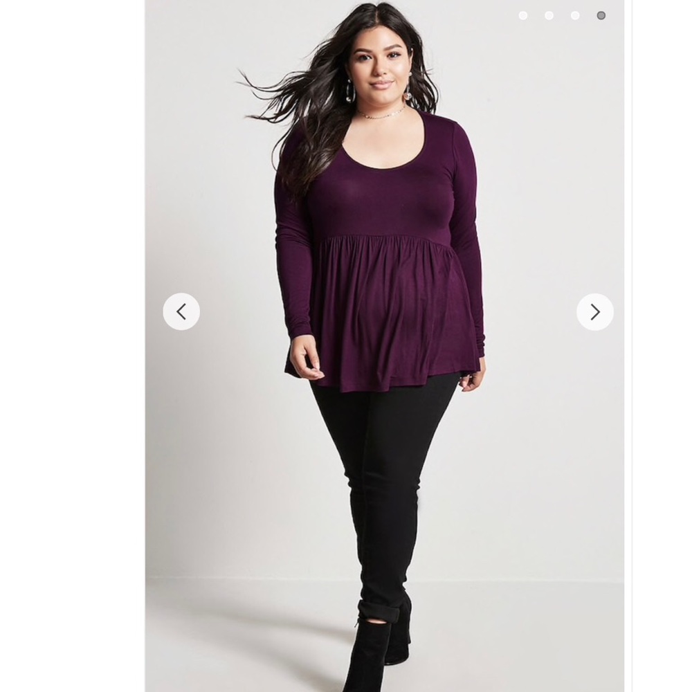 Plus Size Baby Doll Top